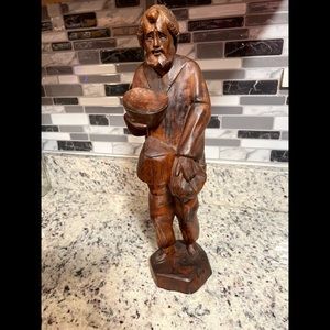 Hand carved statue